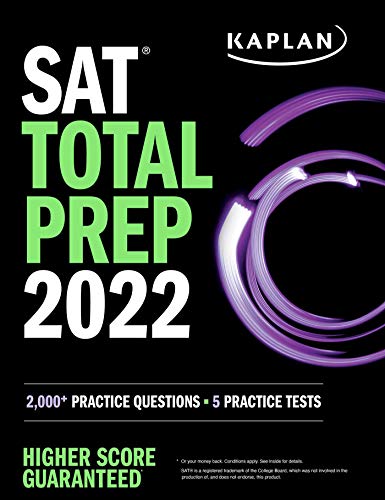 Beispielbild fr SAT Total Prep 2022: 2,000+ Practice Questions + 5 Practice Tests (Kaplan Test Prep) zum Verkauf von WorldofBooks
