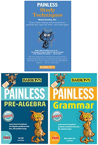 Stock image for Barron's Painless Homework Bundle (Pre-Algebra, Grammar, Study Techniques) for sale by GF Books, Inc.