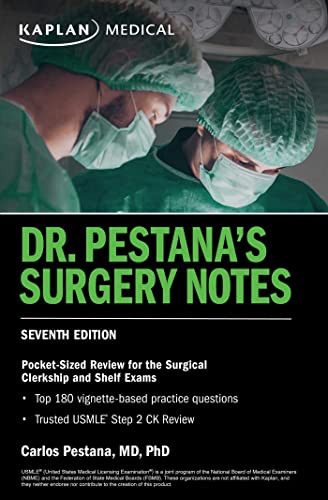 Imagen de archivo de Dr. Pestana's Surgery Notes, Seventh Edition: Pocket-Sized Review for the Surgical Clerkship and Shelf Exams (USMLE Prep) a la venta por HPB-Ruby