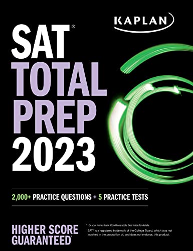 

SAT Total Prep 2023: 2,000+ Practice Questions + 5 Practice Tests (Kaplan Test Prep)