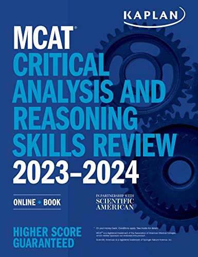 Beispielbild fr MCAT Critical Analysis and Reasoning Skills Review 2023-2024: Online + Book (Kaplan Test Prep) zum Verkauf von BooksRun