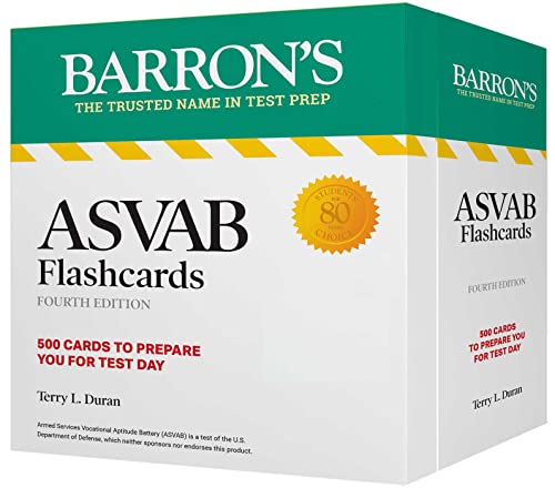 Stock image for ASVAB Flashcards, Fourth Edition: Up-to-date Practice + Sorting Ring for Custom Review (Barron's Test Prep) for sale by SecondSale