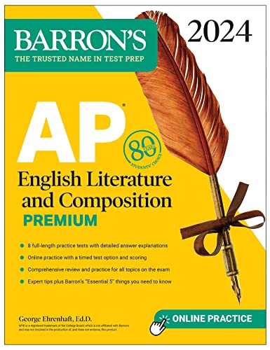 Beispielbild fr AP English Literature and Composition Premium, 2024: 8 Practice Tests + Comprehensive Review + Online Practice (Barron's AP) zum Verkauf von Monster Bookshop
