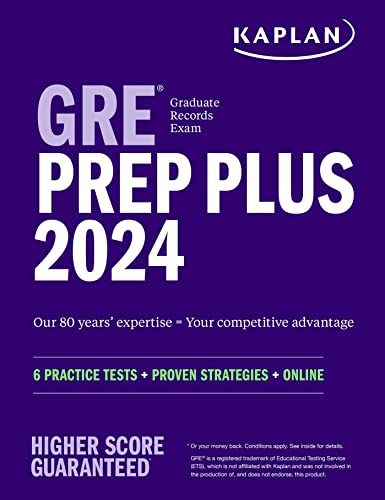 Stock image for GRE Prep Plus 2024: 6 Practice Tests + Proven Strategies + Online (Kaplan Test Prep) for sale by Book Deals