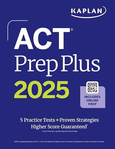 

Kaplan ACT Prep Plus 2025 : 5 Practice Tests + Proven Strategies