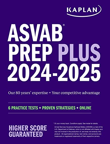 ASVAB Prep Plus 2024-2025: 6 Practi...