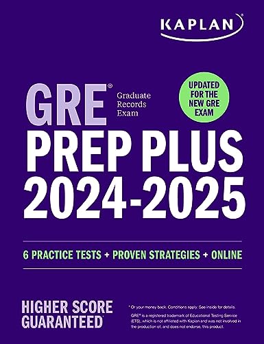 Beispielbild fr GRE Prep Plus 2024-2025 - Updated for the New GRE: 6 Practice Tests + Proven Strategies + Online (Kaplan Test Prep) zum Verkauf von BooksRun