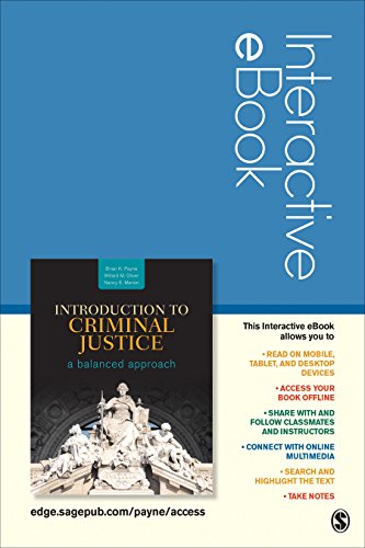 Stock image for Introduction to Criminal Justice Interactive eBook Student Version: A Balanced Approach for sale by SecondSale