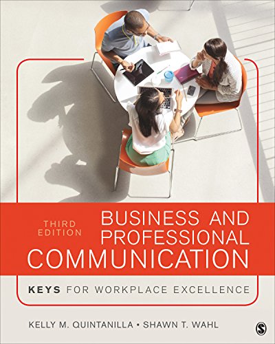 Beispielbild fr Business and Professional Communication : KEYS for Workplace Excellence zum Verkauf von Better World Books