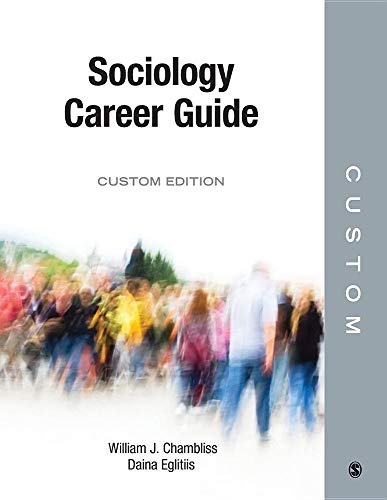 Imagen de archivo de Sociology Career Guide Custom Edition a la venta por Textbooks_Source