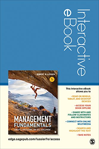 Stock image for Management Fundamentals Interactive eBook Student Version: Concepts, Applications, and Skill Development for sale by A Team Books
