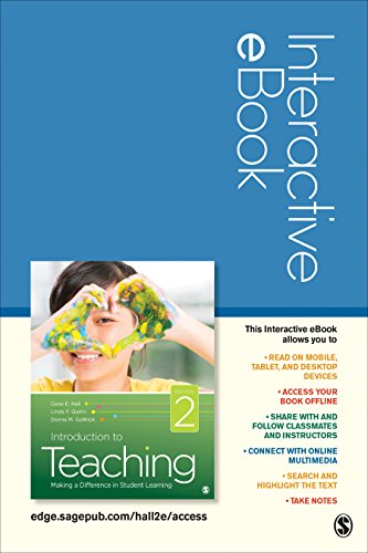 Beispielbild fr Introduction to Teaching Interactive eBook: Making a Difference in Student Learning zum Verkauf von Pangea