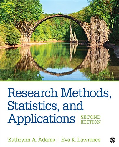 Stock image for Research Methods, Statistics, and Applications for sale by Revaluation Books