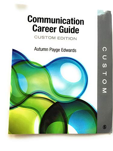 Stock image for Communication Career Guide - Custom for sale by BooksRun