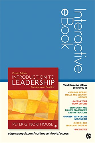 Imagen de archivo de Introduction to Leadership Interactive eBook: Concepts and Practice a la venta por Textbooks_Source