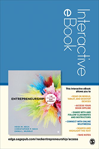 Stock image for Entrepreneurship Interactive eBook: The Practice and Mindset for sale by SecondSale