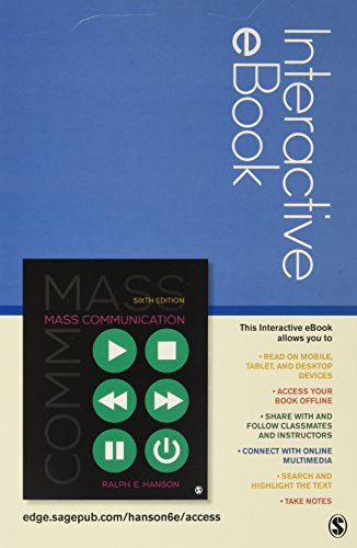 Beispielbild fr Mass Communication: Living in a Media World ebook zum Verkauf von BookHolders