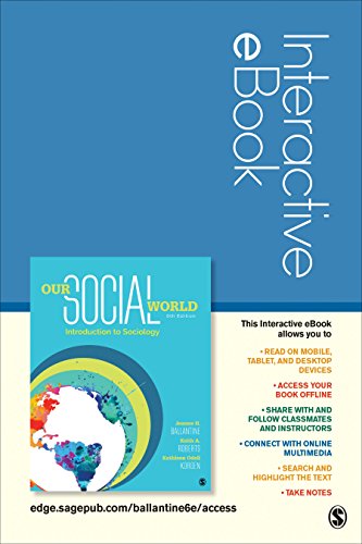 9781506371238: Our Social World Interactive eBook: Introduction to Sociology