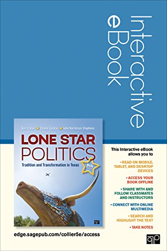 Stock image for Lone Star Politics Interactive eBook Student Version: Tradition and Transformation in Texas for sale by HPB-Red