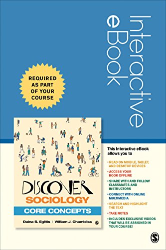 Stock image for Discover Sociology: Core Concepts Interactive Ebook for sale by Revaluation Books