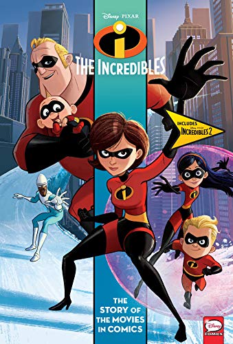 Beispielbild fr The Incredibles and Incredibles 2: The Story of the Movie in Comics zum Verkauf von WorldofBooks