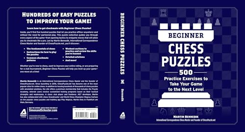 9781507223048: Beginner Chess Puzzles: 500 Practice Exercises to Take Your Game to the Next Level (How to Beat Anyone at Chess)