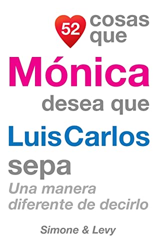 Stock image for 52 Cosas Que Mnica Desea Que Luis Carlos Sepa: Una Manera Diferente de Decirlo (Spanish Edition) for sale by Lucky's Textbooks