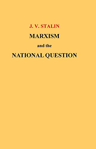Imagen de archivo de Marxism and the National Question a la venta por Save With Sam
