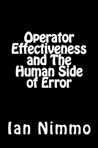 Stock image for Operator Effectiveness and The Human Side of Error for sale by Revaluation Books