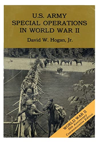 Imagen de archivo de U.S. Army Special Operations in World War II a la venta por HPB-Diamond