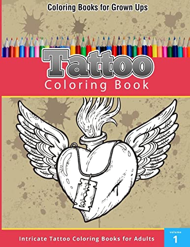 9781508848981: Coloring Books for Grown Ups: Tattoo Coloring Book