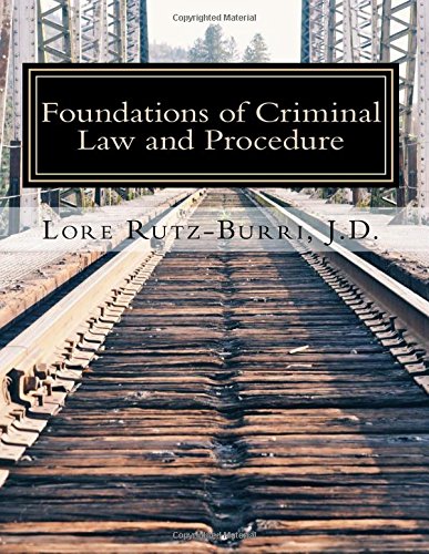 9781508892618: Foundations of Criminal Law and Procedure: Volume 2 (Legal Buddies)