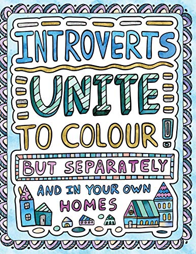 Beispielbild fr Introverts Unite to Colour! But Separately and In Your Own Homes: A Comically Calming Adult Colouring Book for Introverts zum Verkauf von WorldofBooks