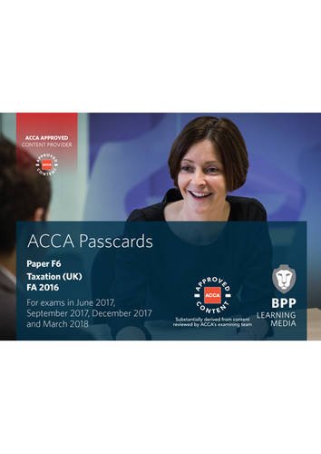 9781509707898: ACCA F6 Taxation FA2016: Passcards