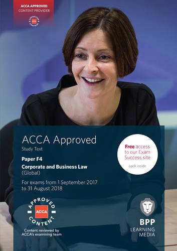 Beispielbild fr ACCA F4 Corporate and Business Law (Global): Study Text zum Verkauf von medimops