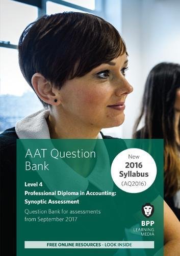 Beispielbild fr AAT Professional Diploma in Accounting Level 4 Synoptic Assessment: Question Bank zum Verkauf von AwesomeBooks
