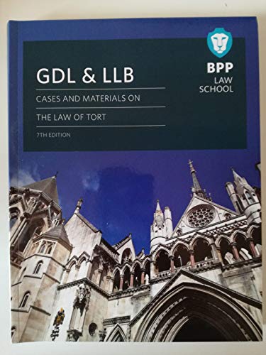 Stock image for GDL & LLB cases and materials on the law of tort 7th edition for sale by WorldofBooks