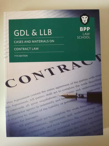 Beispielbild fr GDL & LLB cases and materials on contract law 7th edition zum Verkauf von AwesomeBooks