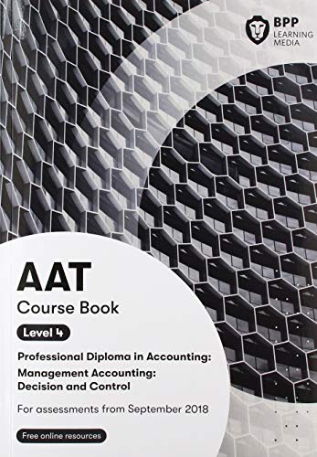 Beispielbild fr AAT Management Accounting Decision & Control: Coursebook zum Verkauf von AwesomeBooks