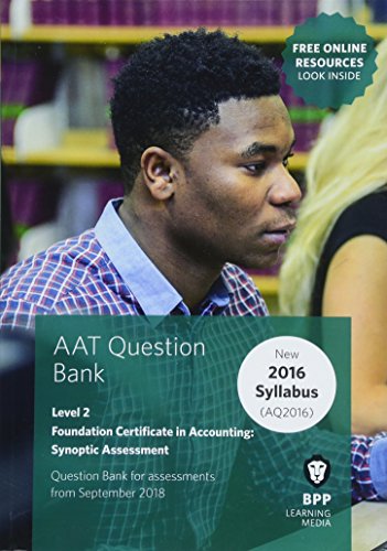 Immagine dell'editore per AAT Foundation Certificate in Accounting Level 2 Synoptic Assessment : Question Bank venduto da Better World Books Ltd