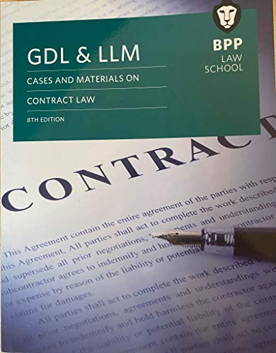 Beispielbild fr GDL & LLM Contract Law 8th Edition zum Verkauf von WorldofBooks