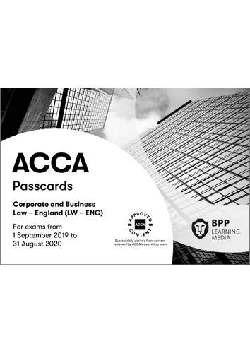 Beispielbild fr ACCA Corporate and Business Law (English): Passcards zum Verkauf von WorldofBooks