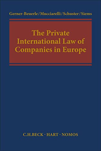 Imagen de archivo de The Private International Law of Companies in Europe a la venta por Revaluation Books