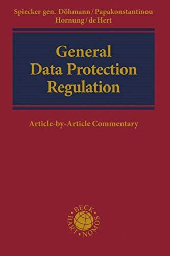 9781509932528: General Data Protection Regulation: Article-by-Article Commentary