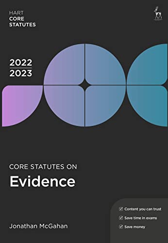 Beispielbild fr Core Statutes on Evidence 2022-23 zum Verkauf von Blackwell's