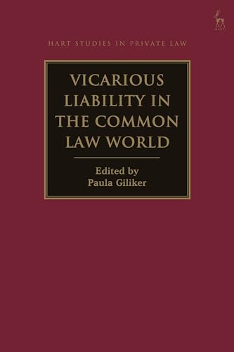 Beispielbild fr Vicarious Liability in the Common Law World zum Verkauf von Revaluation Books