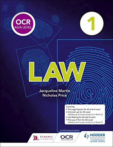 Beispielbild fr OCR A Level Law For Year 1 AS zum Verkauf von MusicMagpie