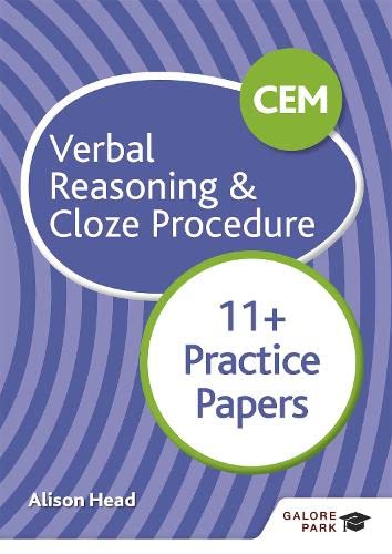 Stock image for CEM 11+ Verbal Reasoning &amp; Cloze Procedure Practice Papers for sale by Blackwell's