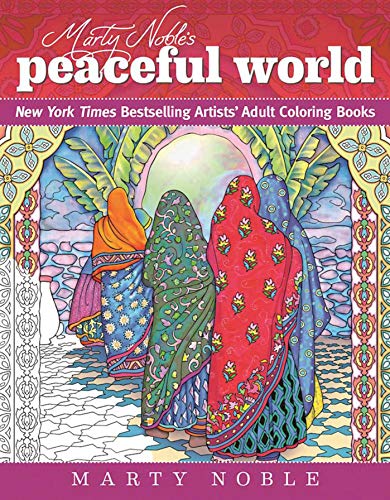 Beispielbild fr Marty Noble's Peaceful World: New York Times Bestselling Artists' Adult Coloring Books zum Verkauf von Buchpark