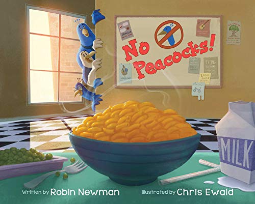 Beispielbild fr No Peacocks! : A Feathered Tale of Three Mischievous Foodies zum Verkauf von Better World Books